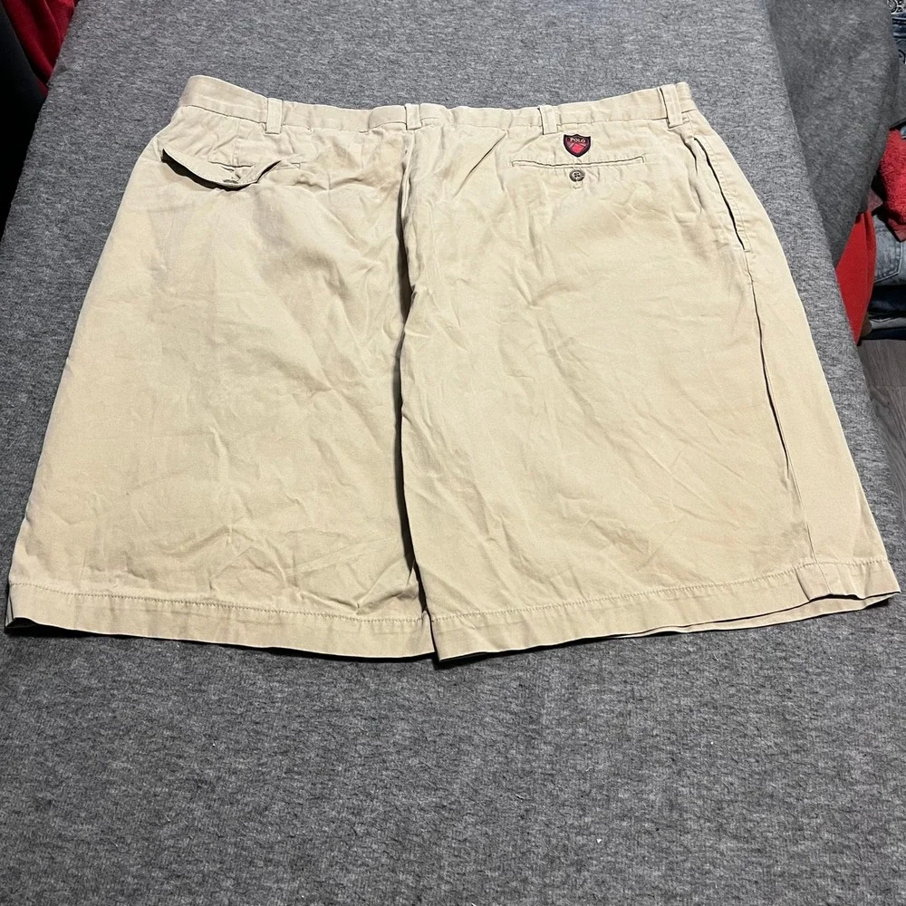 Polo Ralph Lauren Golf Mens 42 Khaki Tan Pleated Fairway Shorts Cotton Twill